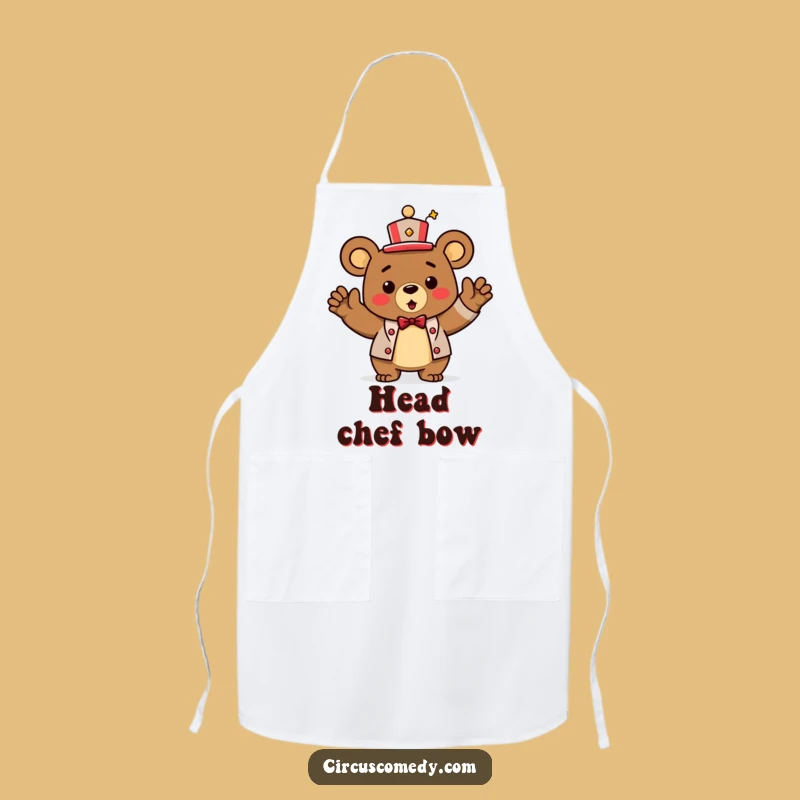 Funny Bear Ringmaster Apron: Chef's Triumphant Performance Gift