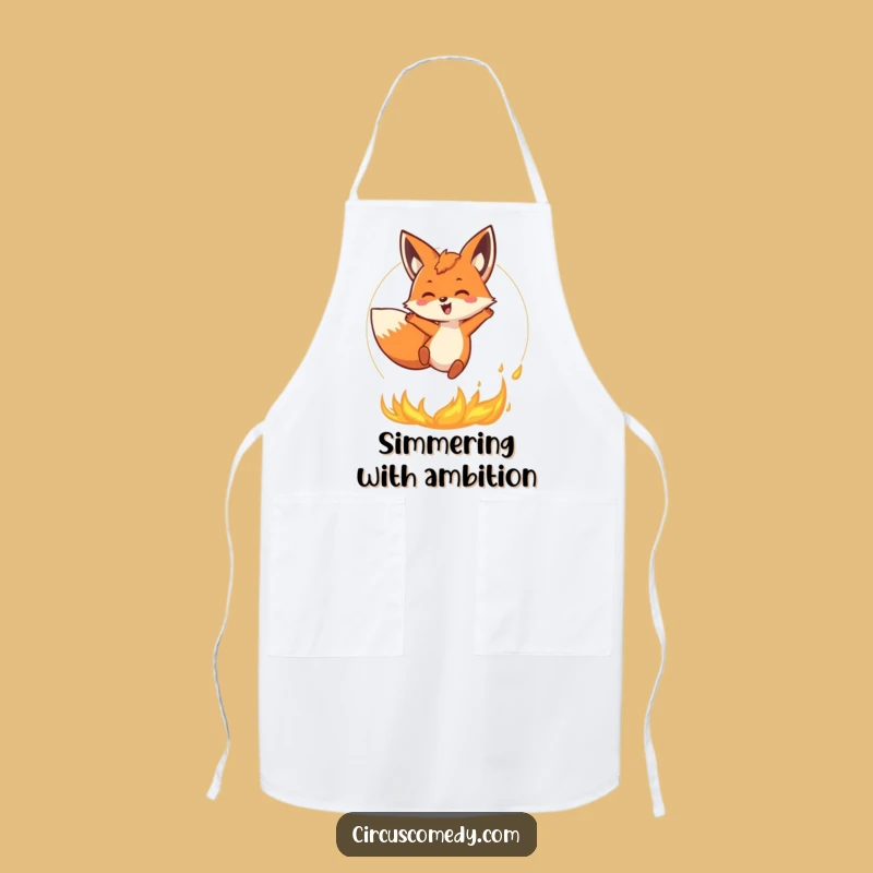 Funny Fox Fire Apron: Cook with Courage, a Hilarious Kitchen Gift