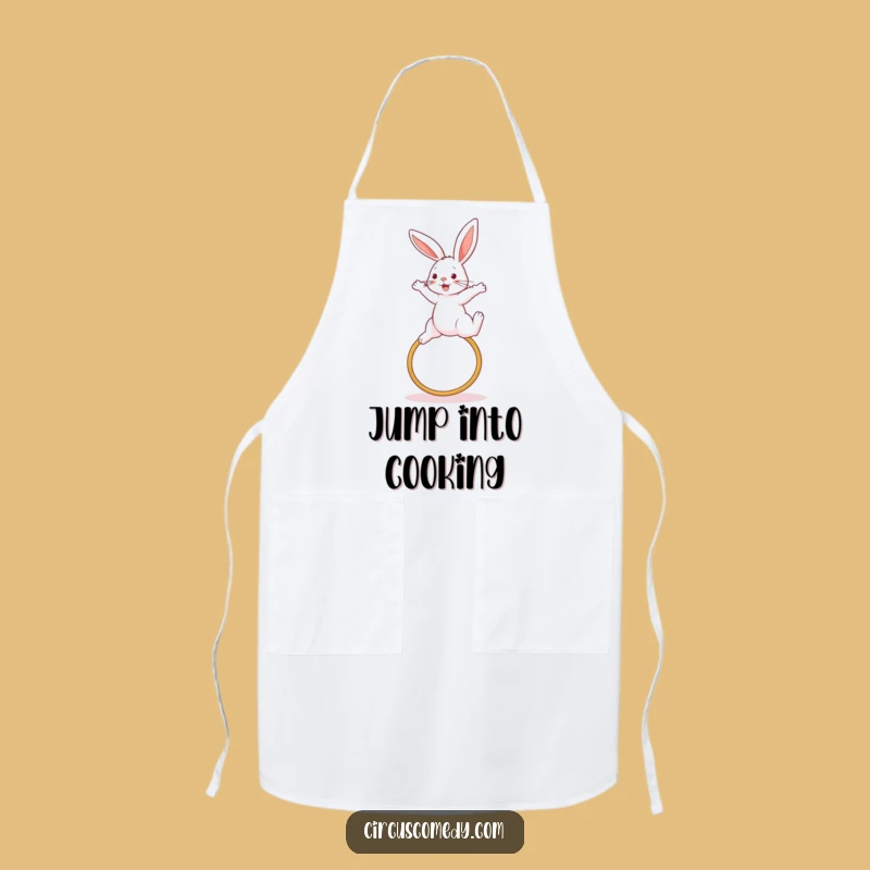 Funny Rabbit Jump Apron - Kitchen Athlete Fun Gift