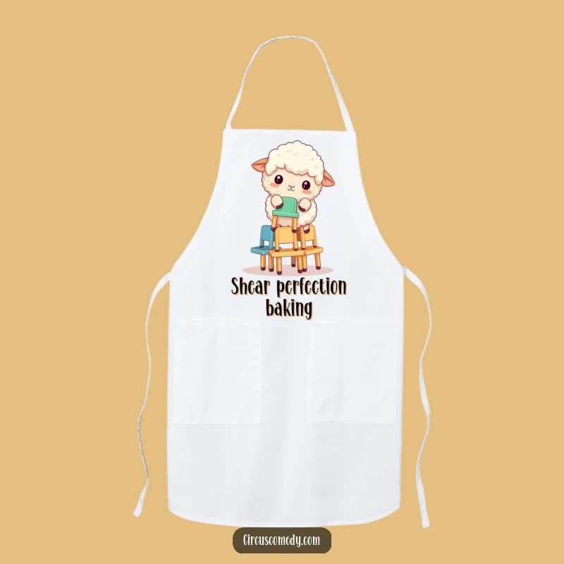 Funny Sheep Chair Stacker Apron - Hilarious Chef Gift for Animal Fans