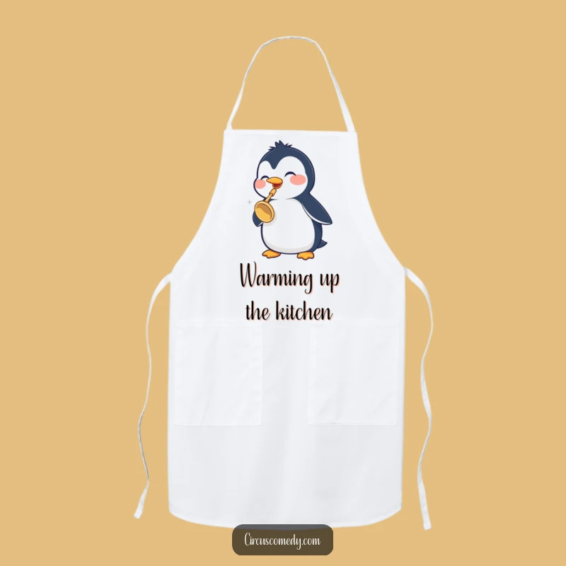 Funny Penguin Trumpet Apron: Cook with Confidence and Cheer, a Hilarious Kitchen Gift