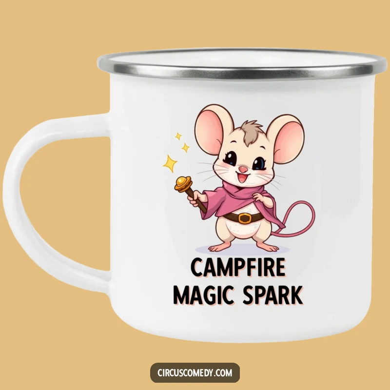 Funny Magic Mouse Camping Mug - Hilarious Adventure Gift for Magicians
