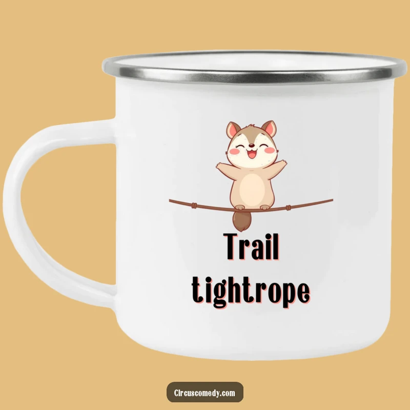 Funny Animal Tightrope Camping Mug - Happy Balance Outdoors