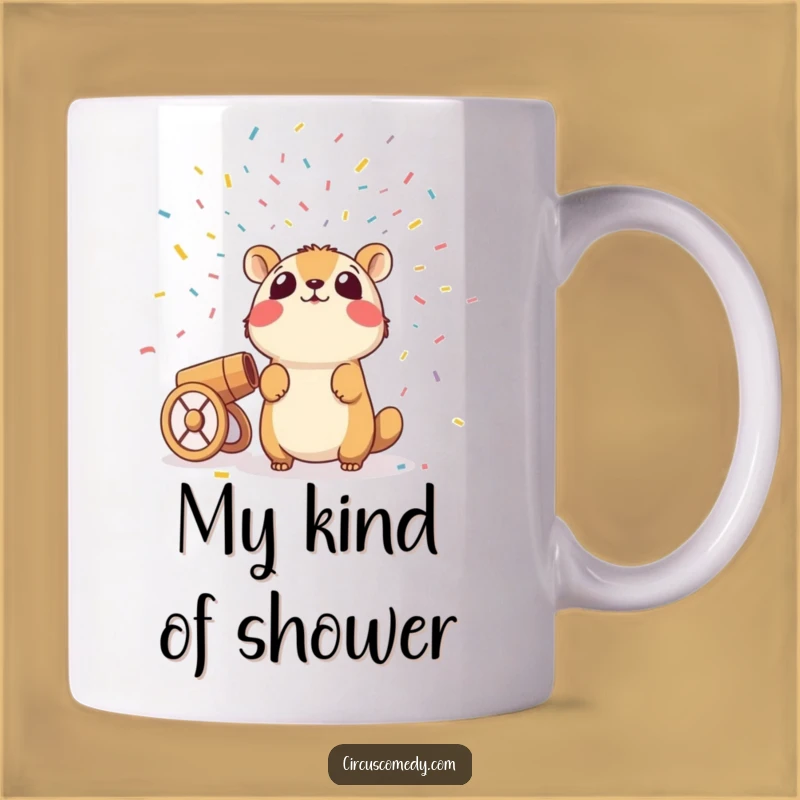 Funny Confetti Surprise Animal Mug, Perfect Hilarious Gift for a Party Lover