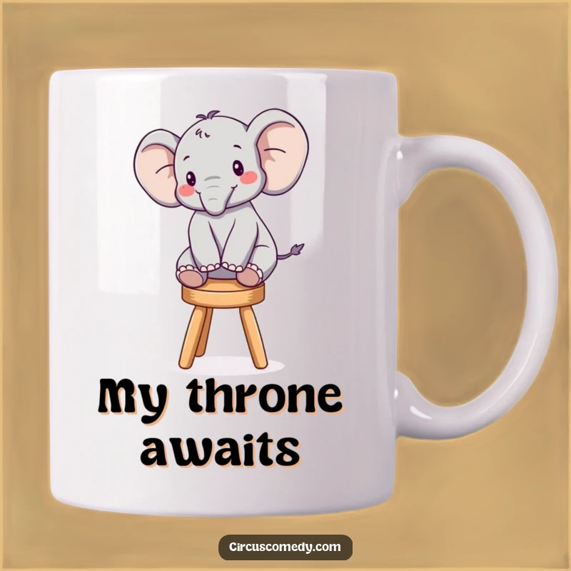 Funny Elephant Balancing Act Mug: A Hilarious Gift for Elephant Lovers
