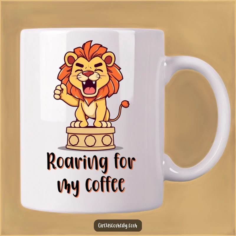 Funny Lion Roaring Mug: Playful Power, Perfect Gift for Strong Personalities!
