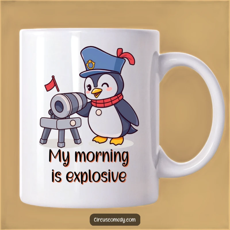 Funny Ringmaster Penguin Mug - Hilarious Circus Gift for Penguin Lovers