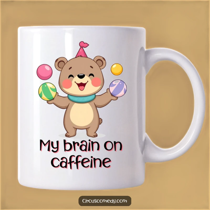 Funny Bear Juggling Balls Mug: A Hilarious Circus Gift for Bear Lovers