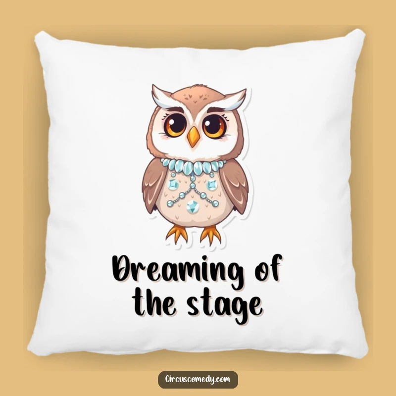 Funny Owl Sequin Costume Pillow: Comfort Meets Couture!