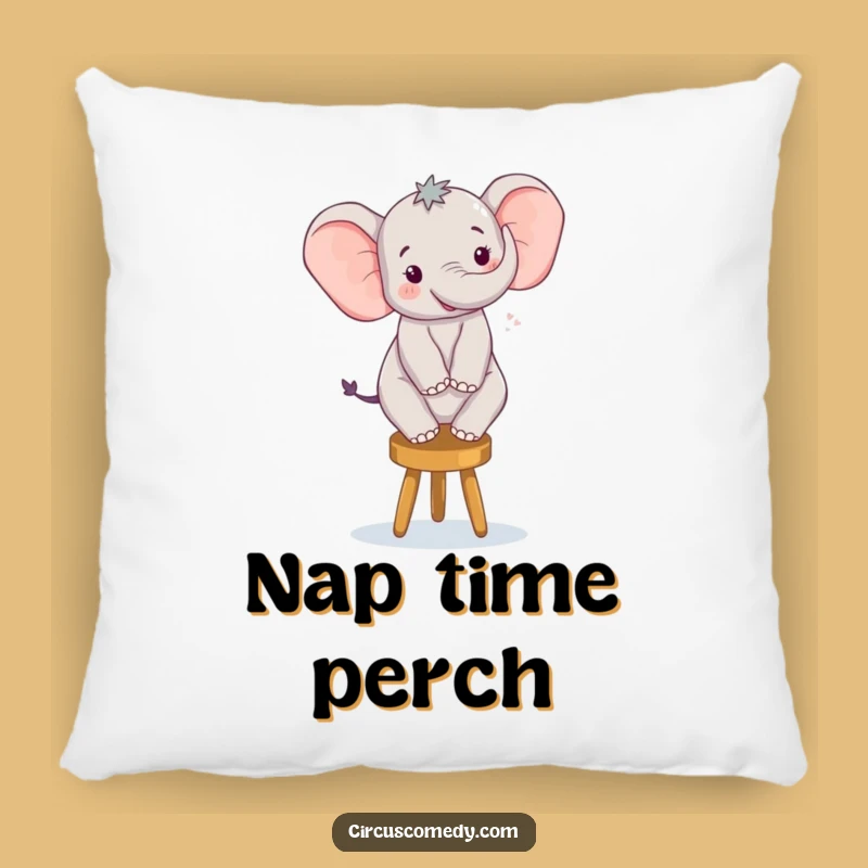 Funny Elephant Balancing Pillow - Comfy & Hilarious Decor