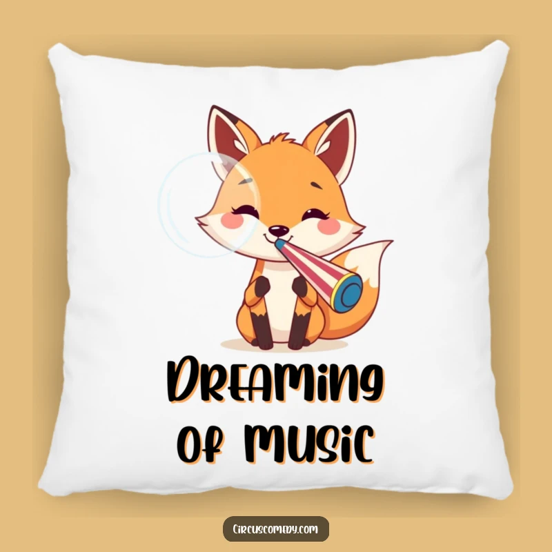 Funny Fox Bubble Pillow: Cozy Cheer & Hilarious Comfort Gift