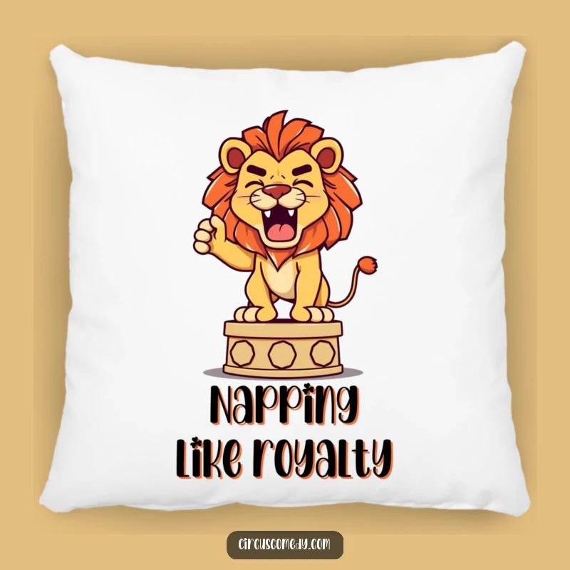 Funny Lion Roaring Pillow: Cozy Comfort, Hilarious Kingly Gift!