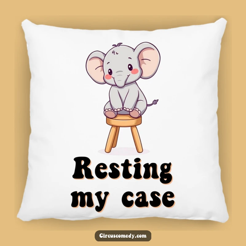 Funny Elephant Balancing Pillow: Cozy Comfort with a Comedic Touch