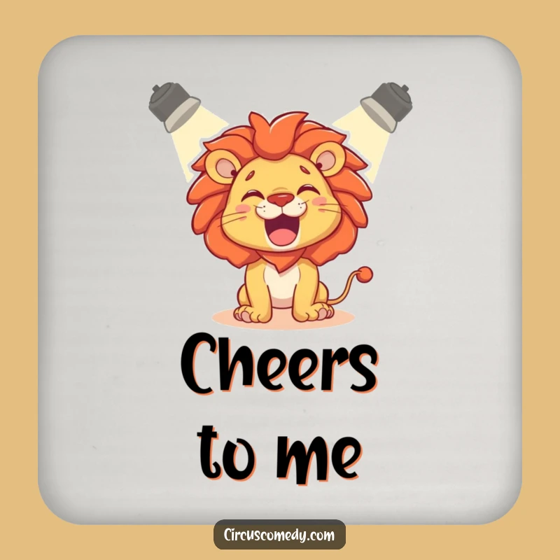 Funny Lion Roaring Coaster: Playful Spotlight Drink Protector Gift