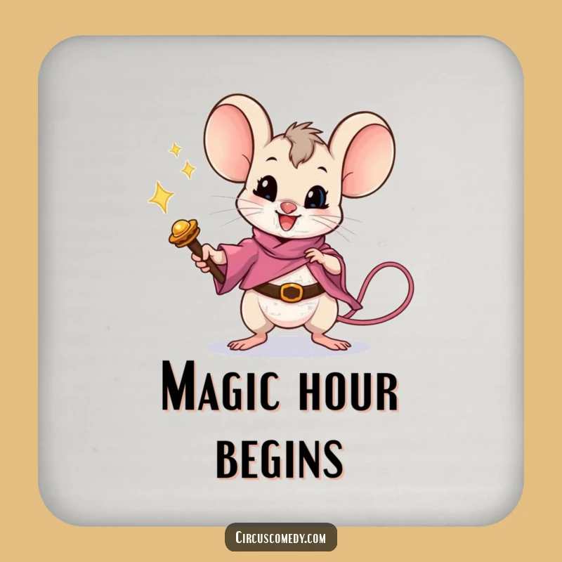 Funny Magic Mouse Coaster - Hilarious Illusionist Table Protector Gift