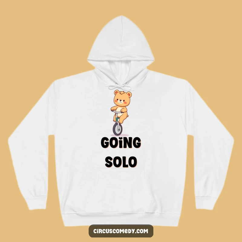 Cozy Funny Bear Unicycle Hoodie - Warm & Hilarious Apparel