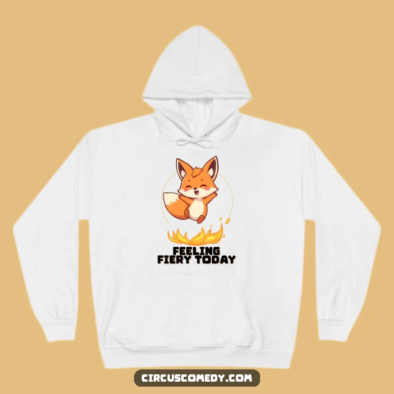 Funny Fox Fire Hoodie: Stay Warm with Fiery Flair, a Cool Funny Gift