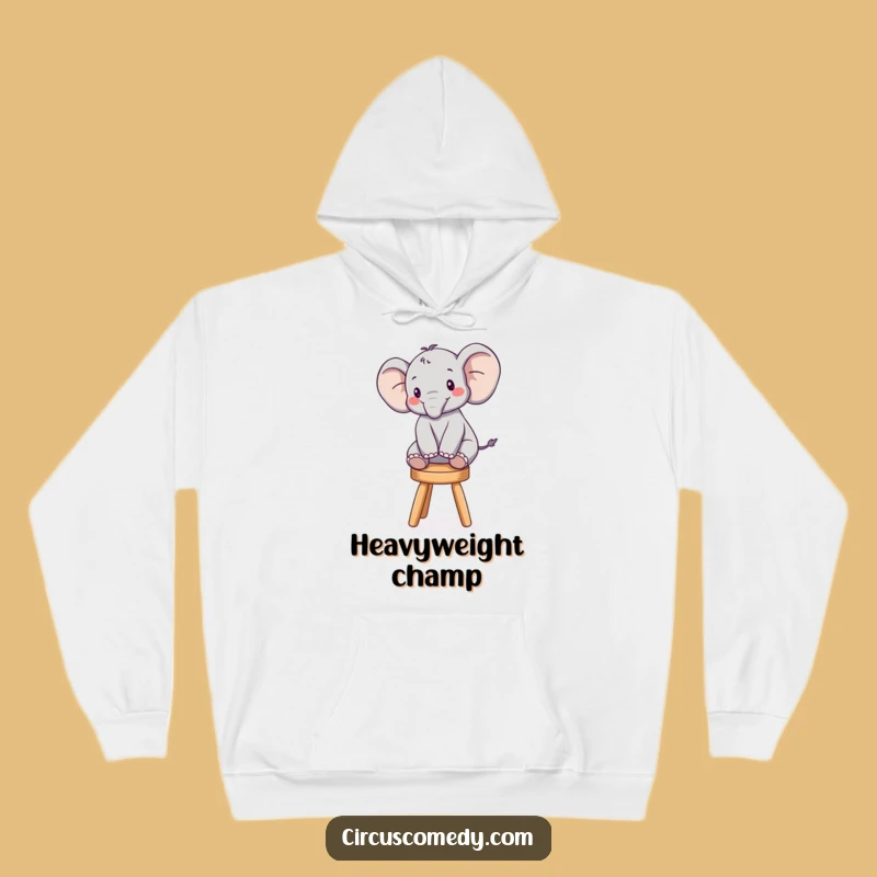 Funny Elephant Balancing Hoodie: Cozy and Hilarious Wear for All