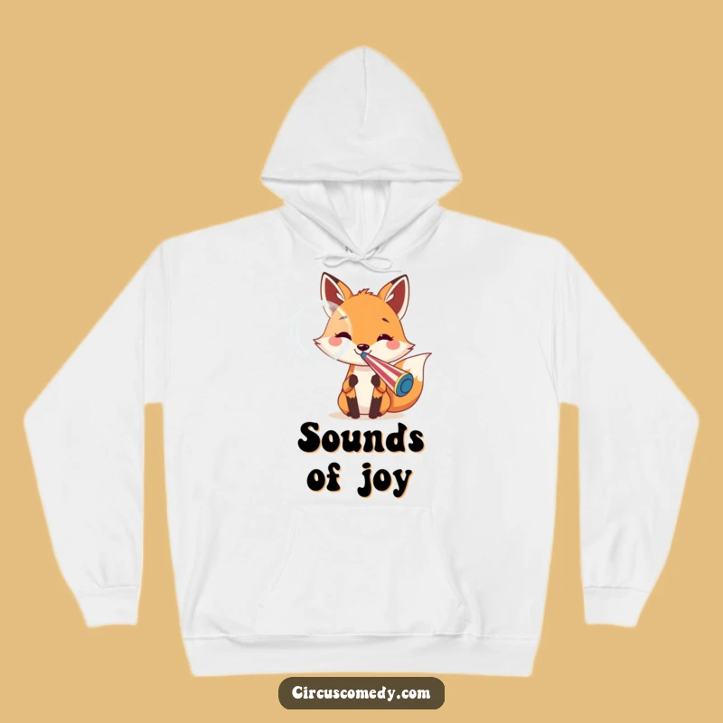 Funny Fox Bubble Hoodie: Cozy Cheer & Hilarious Circus Warmth Gift