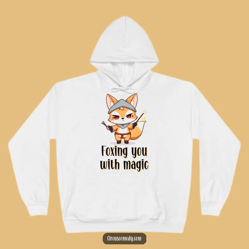 Funny Fox Magician Hoodie: Cozy and Hilarious Apparel for Mystics