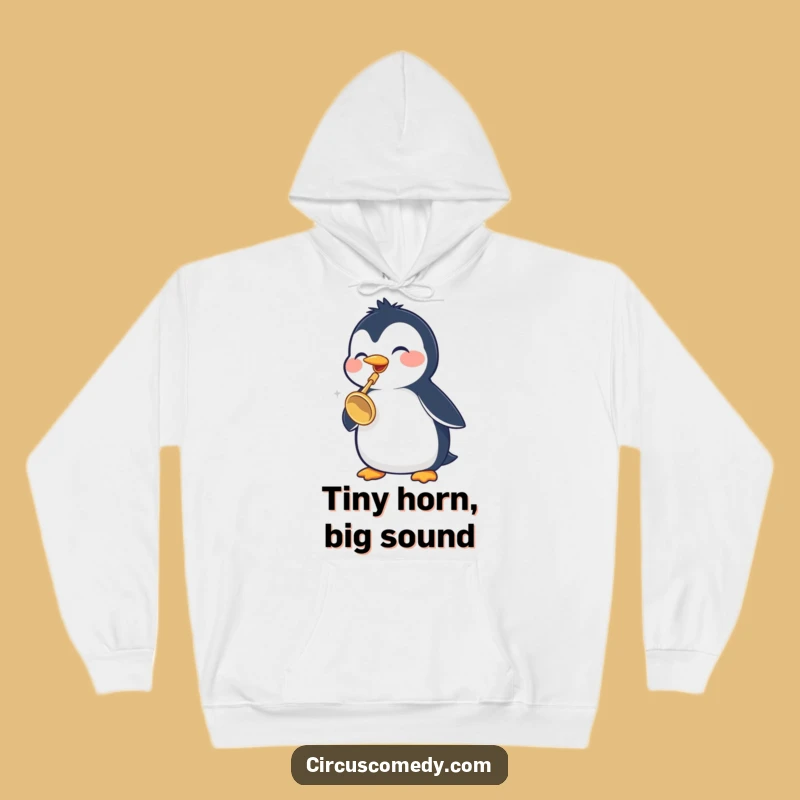 Funny Penguin Trumpet Hoodie: Cozy Up with Musical Merriment, a Perfect Funny Gift