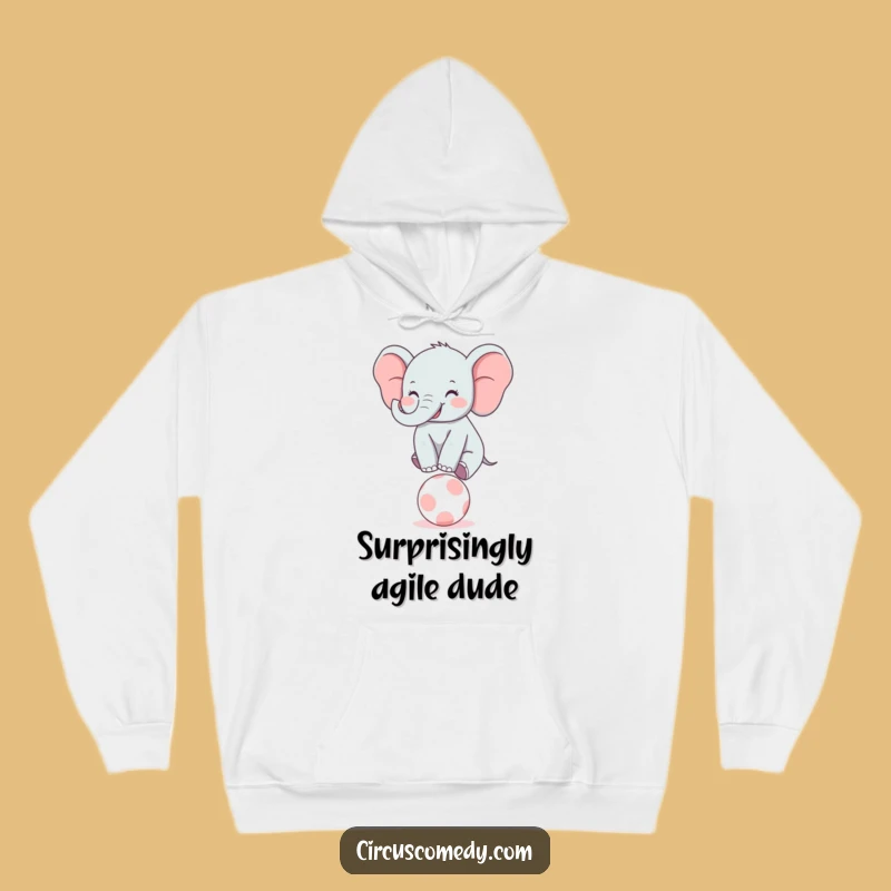 Funny Elephant Balancer Hoodie: Cozy and Hilarious Apparel for All