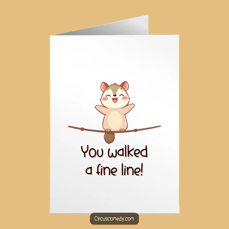 Free Printable Congrats Card: Animal Balances Their Way to Success