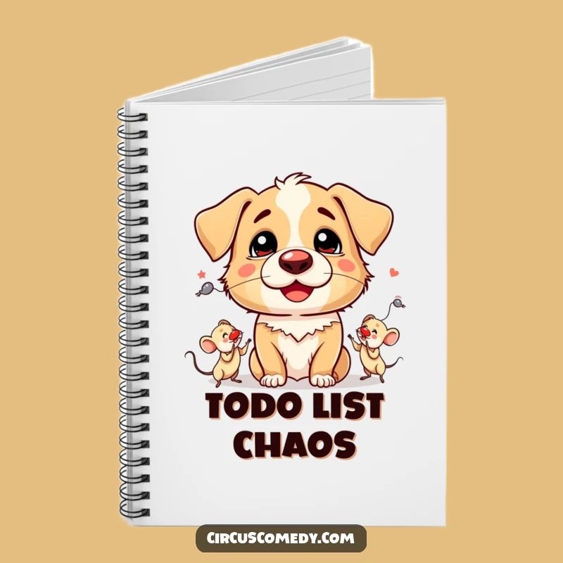 Funny Dog Clown Nose Notebook: Silly Juggling Dog Journal Gift