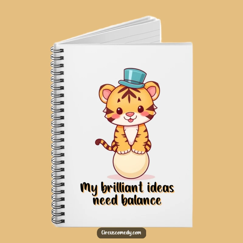 Funny Tiger Top Hat Notebook: Jot Down Laughs, Perfect Gift for Writers!