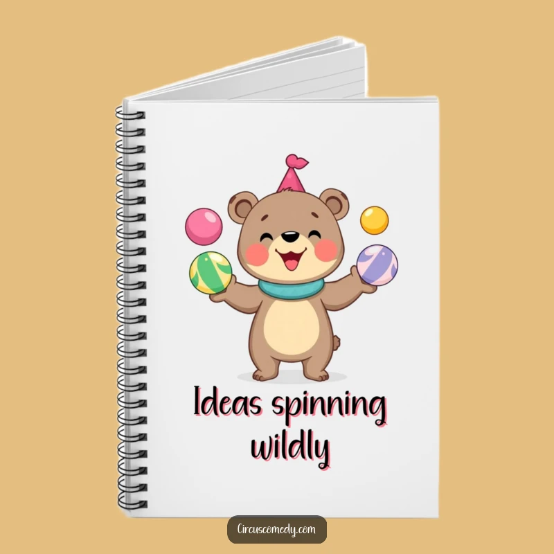 Funny Bear Juggling Notebook: Creative Circus Journal & Hilarious Gift