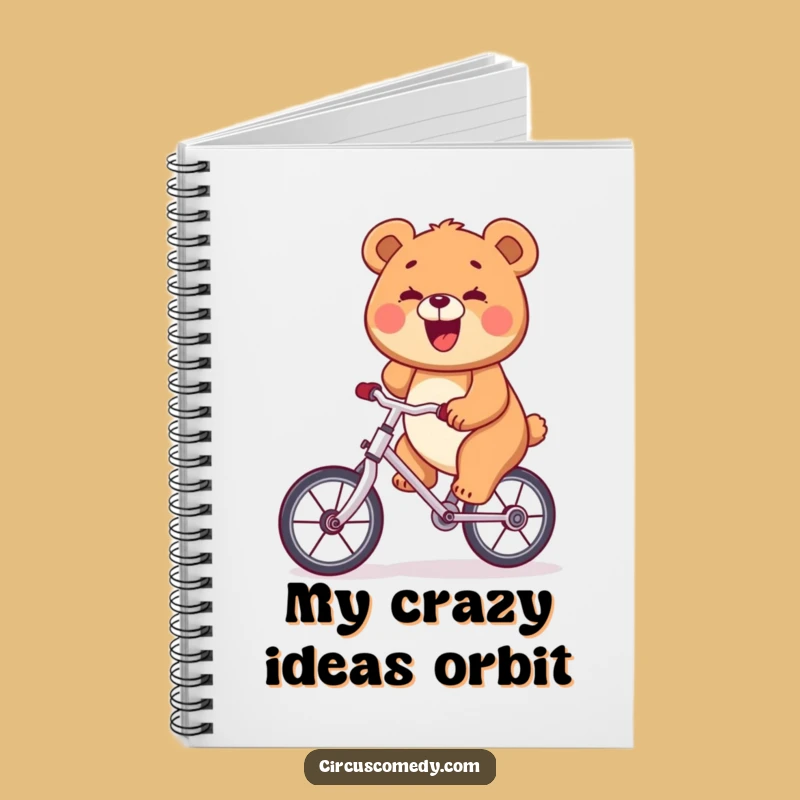 Funny Bear Unicycle Notebook: Capture Your Balancing Acts!