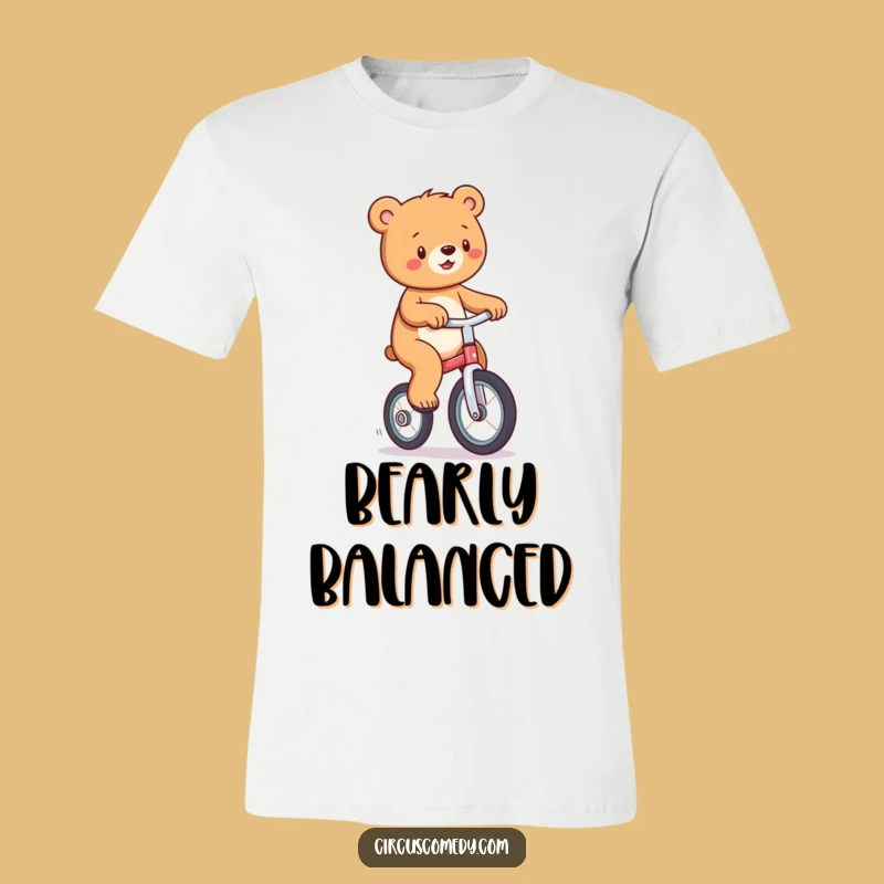 Funny Bear Unicycle T-Shirt: Quirky Apparel for Fun-Loving People
