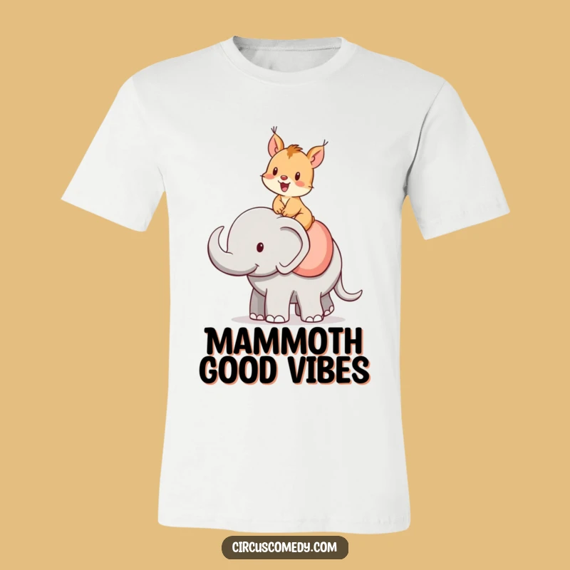 Funny Squirrel Elephant Rider T-Shirt - Wear Your Cheerful Spirit!