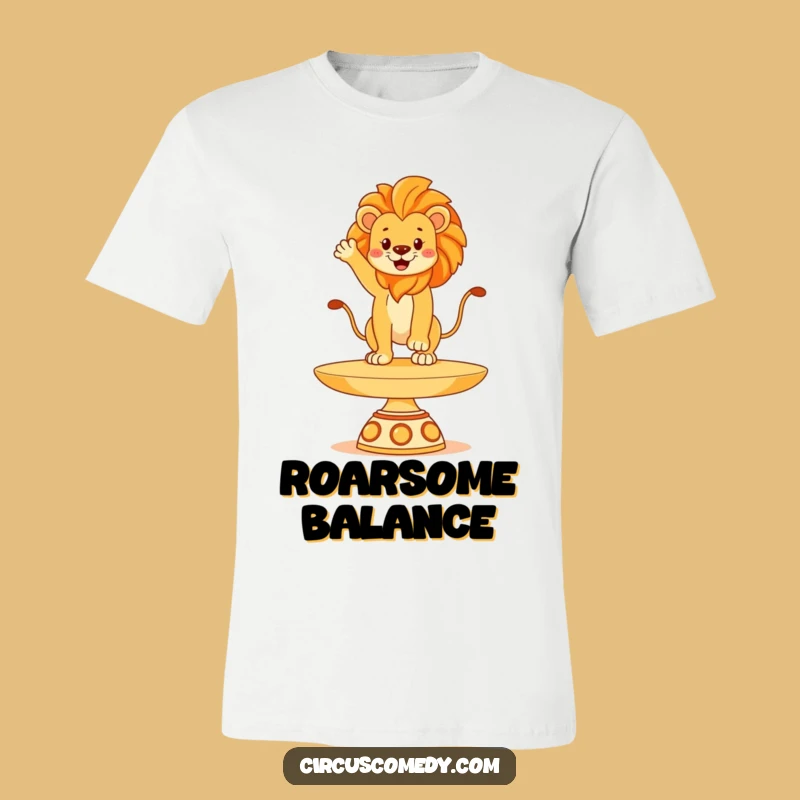Funny Lion Plate T-Shirt - Wearable Regal Fun Gift