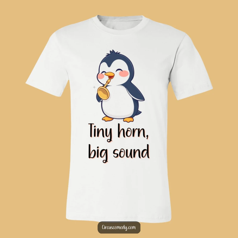 Funny Penguin Trumpet T-Shirt: Wearable Humor for Music Lovers, a Great Gag Gift