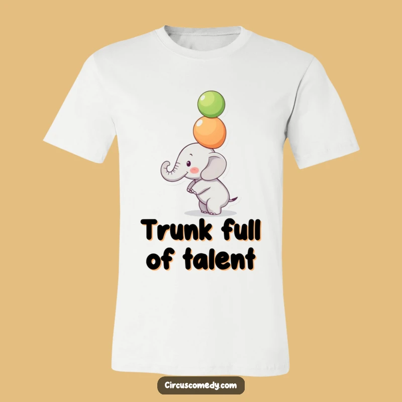 Funny Focused Elephant T-Shirt - Juggling Life with Humor, Great Gift