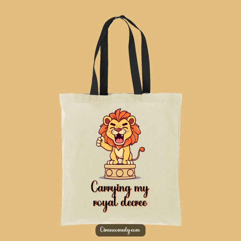 Funny Lion Roaring Tote Bag: Carry Your Strength, Perfect Bold Gift!