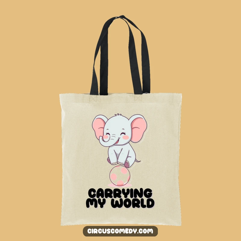 Funny Elephant Balancer Tote Bag: Stylish and Hilarious Carry-All
