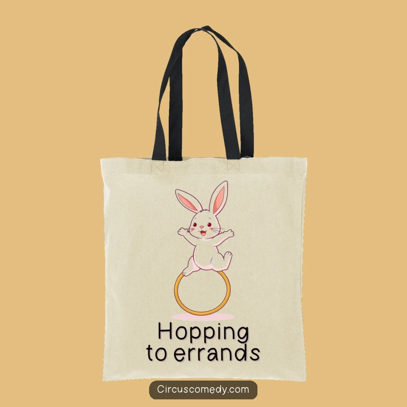 Funny Rabbit Jump Tote Bag - Stylish Athlete Carryall Gift