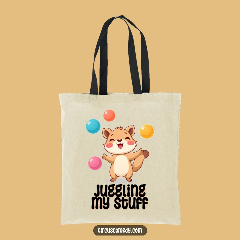 Funny Animal Juggling Tote Bag - Carry Your Focus with Style
