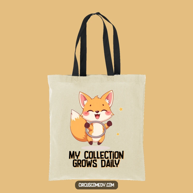 Funny Fox Hoop Game Tote Bag: Carry Your Fun with Foxy Flair